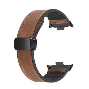 Leather Silicone Strap for Redmi Watch 6 5 Smart Wristband Magnetic Buckle Bracelet for xiaomi mi band 9 pro strap Belt