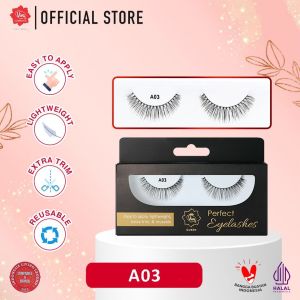 Viva Queen Perfect Eyelashes Series A - REUSABLE LIGHT WEIGHT & EXTRA TRIM (Strip Lashes-Tersedia 9 Pilihan Bulu Mata)