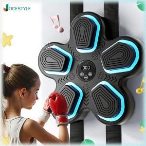 JOCESTYLE Smart Boxing Fitness Trainer LED Electronic Wall Hanging Target Rechargeable Boxing Practice Punching Pad for Kid Adult Exercise