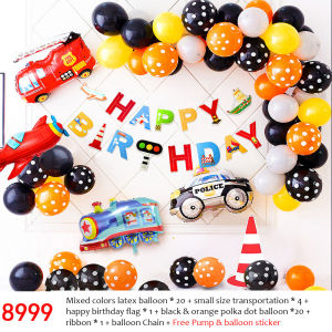 Kids Happy Birthday Balloon Set Party Decoration Set Theme Party Balloon Decoration Boy & Girl / Belon Hari Jadi Budak