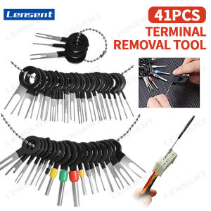 Lensent 41Pcs Wire Terminal Removal Tool Cable Connector Crimp Pins Extractors Hand Tool Plug Key Pin Ejector Release Pin Kit NEW extra thick car wire socket pin removal opener tool