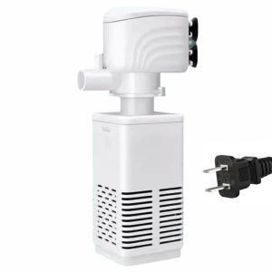 PETPARADIS 3 in 1 Aquarium Filter Pump Silent Operation Energy Efficient Water Filter Pump Strong Power Built-in Filter Fish Tank Internal Filter Water Circulating