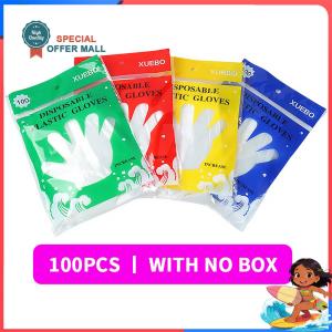 【Special Offer】Food Grade Disposable Gloves 500pcs Thick Plastic PE Transparent Waterproof Oil Proof for Kitchen Cooking Cleaning Restaurant Use Disposable Hand Gloves Beauty Salon Catering Takeaway