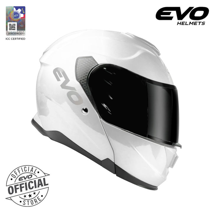 EVO VXR-5000 Plain Modular Dual Visor Helmet Motorcycle with Free