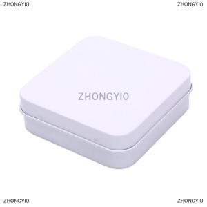 [COD] ZHONGYI0 tianjunmaoyi YKS Hộp Thiếc Kim Loại Nhỏ Hộp Thiếc Có Bản Lề Lật Hình Vuông Hộp Đựng Tiền Xu Trang Sức