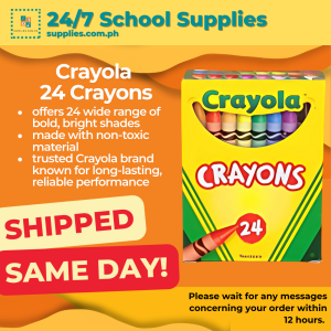 Crayola Crayons - 24 colors - Non- toxic Preffered by teachers