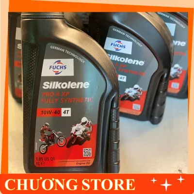 Nhớt FUCHS SILKOLENE Pro 4 10W40 100% tổng hợp cho xe số côn tay có chiết lẻ
