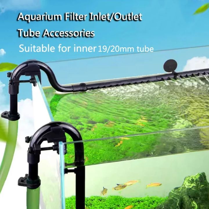 External Aquarium Filter Canister Input Output Tube Fish Tank Inlet ...