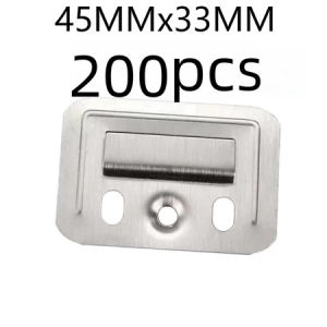 100pcs 200pcs 400pcs Wall Panel Clips Metal Clip Fluted Wall Panel For Wpc Wall And Ceiling Fluted