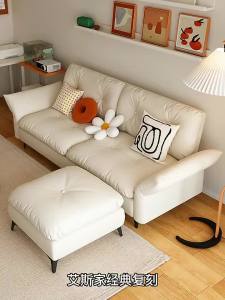 Foldable Sofa Bed Italian Style Leather Dual-Use Living Room Double Three Seated Faux Apartment Sofa Chair Lying Beds