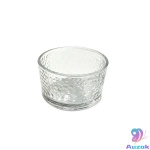 Auzak 1Pc Glass Snack Bowl 200ml Transparent Glass Pudding Dessert Bowl for Yogurt Appetizer Fruits