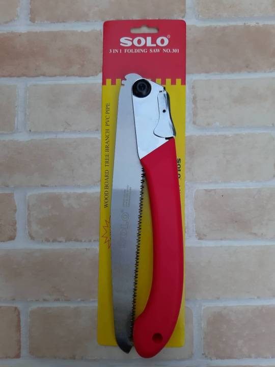 เลื่อยพับ SOLO 301 ใบเลื่อย 10 นิ้ว สำหรับตัดแต่งกิ่งไม้และ PVC