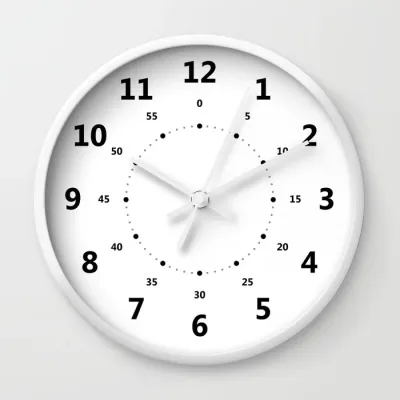 Jam Dinding Learning Clock for Kids Wall Clock by 3Revolutions