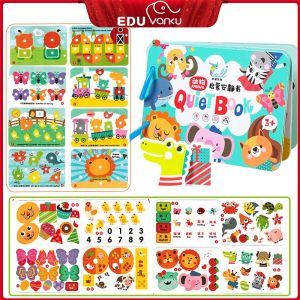 Quiet Book Busy Book for Baby Toddlers 2-6 Year Old Boys and Girls 14 Themes Montessori Interactive Education Toys for Kids Boys Girls Develop Learning Skills