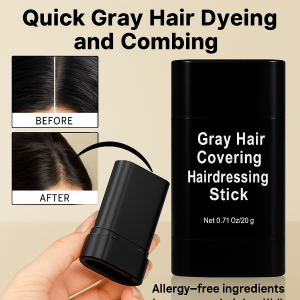 ปกปิดผมหงอก ปากกาย้อมผมชั่วคราวแบบใช้แล้วทิ้ง สกัดจากพืช แท่งย้อมผม กันน้ำและกันเหงื่อ ชุดย้อมผม美发棒