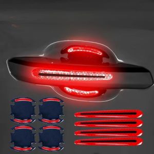 Universal Carbon Fiber Auto Car Door Handle Stickers door handle paint scratch protector sticker reflective sticker 3D carbon fiber sticker door handle carauto door handle Anti-collision Protection Strip