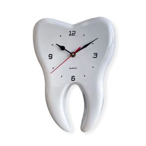 xpkQ Creative Tooth Wall Clock Decor Wall Clocks Silent Art Mural Clock Luxury Modern Cartoon Watches Living Room Home Decoration B3K9H
