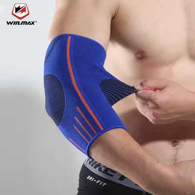 Winmax 1 đôi Hỗ trợ khuỷu tay Nén Tay áo Bảo vệ Nẹp khuỷu tay Bảo vệ cho các bài tập Cử tạ Viêm khớp Bóng chuyền Vòng đeo tay Quần vợt