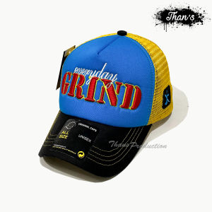 Thans Production Topi Jaring Pria Dewasa Bordir Break Lidah/Visor Pendek Trucker Hat Pria Terlaris