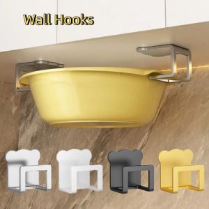 LITUILI Stainless Steel Sink Sponge Holder Self Adhesive Wall Mounted Pot Lid Rack Multi-functional Rustproof Cutting Board Holder for Kitchen