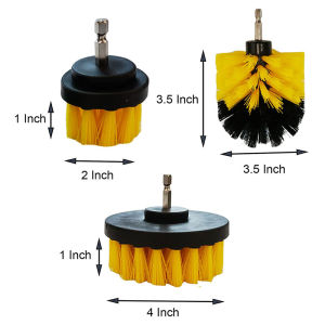 Electric Drill Brush Kit Plastic Round Cleaning Brush For Carpet Glass Car Tires Nylon Brushes Power Scrubber Drill