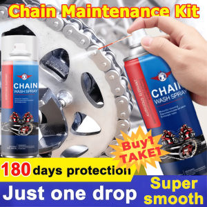 [COD] Motorcycle and Bicycle Chain Maintenance Kit with Lubricant Cleaner and Oil