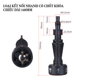 Đầu phun nước đa năng 6 trong 1 có thể điều chỉnh áp lực thay đổi tia nước lắp ráp bằng khớp nối nhanh có chốt khóa