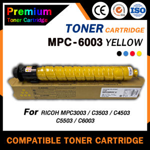 HOME Toner ตลับหมึกเครื่องถ่ายเอกสาร สำหรับรุ่น MPC6003 / MPC C6003/ MP C6003BK/C/M/Y ใช้สำหรับเครื่องพิมพ์ Ricoh Aficio MP C4503 C4504