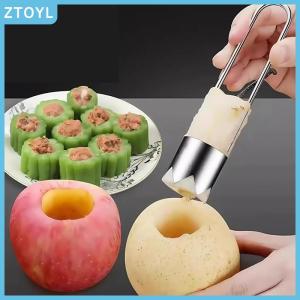 ZTOYL  Stainless Steel Fruit Core Remover Apple Pear Bell Peppers Pitter Extractor Tool Versatile Vegetable Core Puller Kitchen Gadgets