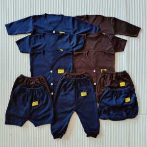 12 Pcs Baju Celana Bayi Baru lahir Laki Laki Perempuan New Born 0 6 Bulan NN Baby