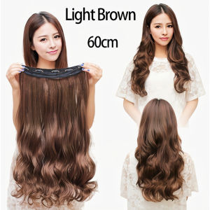 Wig piece fluffy hair volume wig for women long hair one-piece wig patch can be tied into a ponytail seamless invisible curly hair