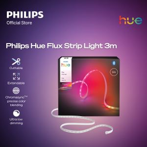 Philips Hue Flux Strip Light 3m Base Kit White and Color Gradient UK