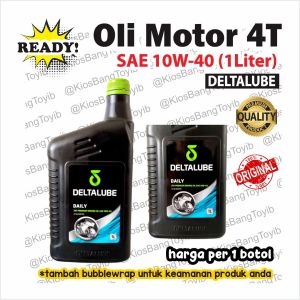 Oli Mesin Motor 4T DELTALUBE ORI PREMIUM OIL SAE 10W-40 (1L)