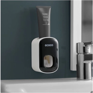 🇸🇬Wall Mount Toothbrush Holder with Cups and Storagebox & Automatic Toothpaste Squeezer Dispenser Electric toothbrush holders