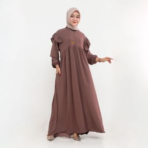 GAMIS CRINKLE MODEL BARU SYAKEEL.ID - ADISTA DRESS GAMIS BUSUI