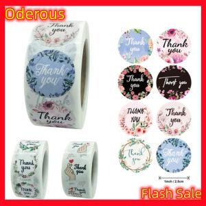 Oderous Flower Thank You Stickers Labels Gift Packaging Stickers Birthday Party Wedding