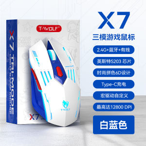 (HD1)T-WOLF Sói Sấm Sét G560 Chuột chơi game có đèn nền nhiều màu sắc USB Chuột có dây dùng để chơi game 6D Chuột
