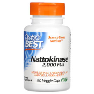 Doctors Best Nattokinase 2000 FUs Supports Cardiovascular and Circulatory Health Vegetarian Friendly 90 Veg Caps
