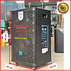 Loa Kéo Bluetooth chính hãng AzproAZ-559 Bass 40 thùng gỗ sần cao cấpmẫu loa 3 đường tiếng cao cấpmạch Reverb-10 núm chỉnhTặng 2 mic sét tần số
