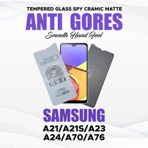 TEMPERED GLASS SAMSUNG A21 A22 A21S A23 A32 A70 SPY CRAMIC MATTE TERBAIK ANTI GORES HD9 ANTI PECAH