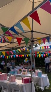 80M/100M Fast Shipping Manila Stock 100M Banderitas Fiesta Flag Triangle Banner Party Decoration