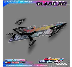 STRIPING VARIASI HONDA BLADE 110 / STICKER LIST VARIASI HONDA BLADE 110