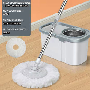 Magic Spin Mop With Spinner And Bucket Plastic Mop 360 Easy Microfiber Rotating Floor Cleaning