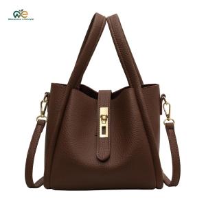 Bucket Bag for Women Magnetic Closure Crossbody Bag PU Leather with Inner Bag Satchel Bag Handbag for Work Travel [Winnereco Lifestyle]