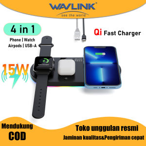 Minthouz Qi 15W Wireless Charger 4in1 Fast Charging For Android iPhone Samsung Xiaomi iWatch Airpods