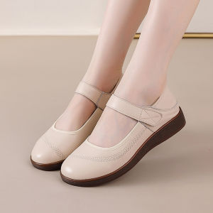 GRAZIA Womens Mary Jane Shoes Hot Sale Flats Leisure Shoes Round Toe Low Heel Lady Office Dress Shoes