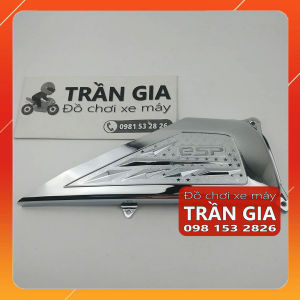 Ốp bầu gió xe Lead 125 năm 2017-2018-2019-2020-2021 chụp pô e lọc gió inox crom - phụ kiện trang trí đồ kiểng Honda Lít