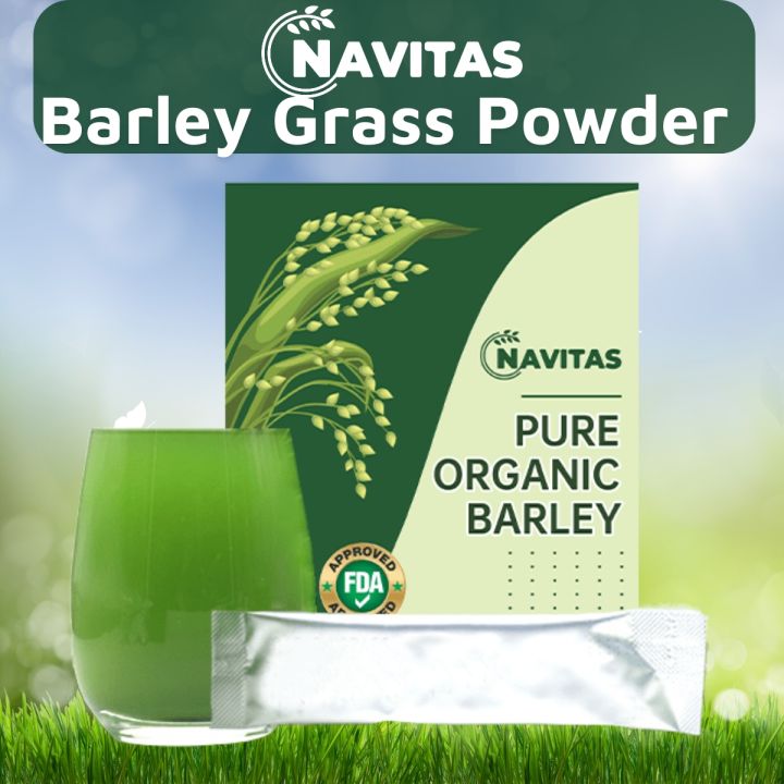 (ON HAND) Barley grass powder japanese navitas barley grass powder original Pure Barley Grass Powder No Additives or Preservatives Barley Powdered Drink (3gx15pcs)