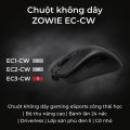 Chuột gaming không dây Esports BenQ ZOWIE EC3-CW (Wireless) công thái học, bánh lăn 24 nấc / SP006158 - Hàng Chính Hãng. 