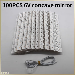 100pcs/bag Aluminum Substrate 3V/6V LED Concave-convex Mirror Universal LCD TV Screen Backlight Ligh